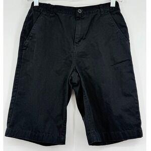 Old Navy Boys Bermuda Short 14R Black Adjustable Waistline Summer Preppy Uniform